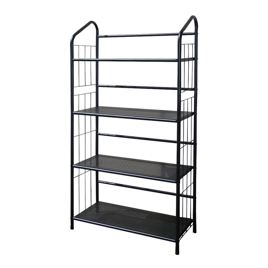 ORE International Black Metal 4Shelf Bookcase at