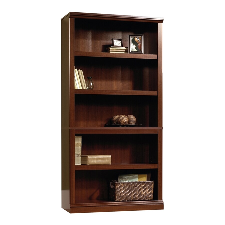 Sauder Select Cherry 5Shelf Bookcase in the Bookcases department at