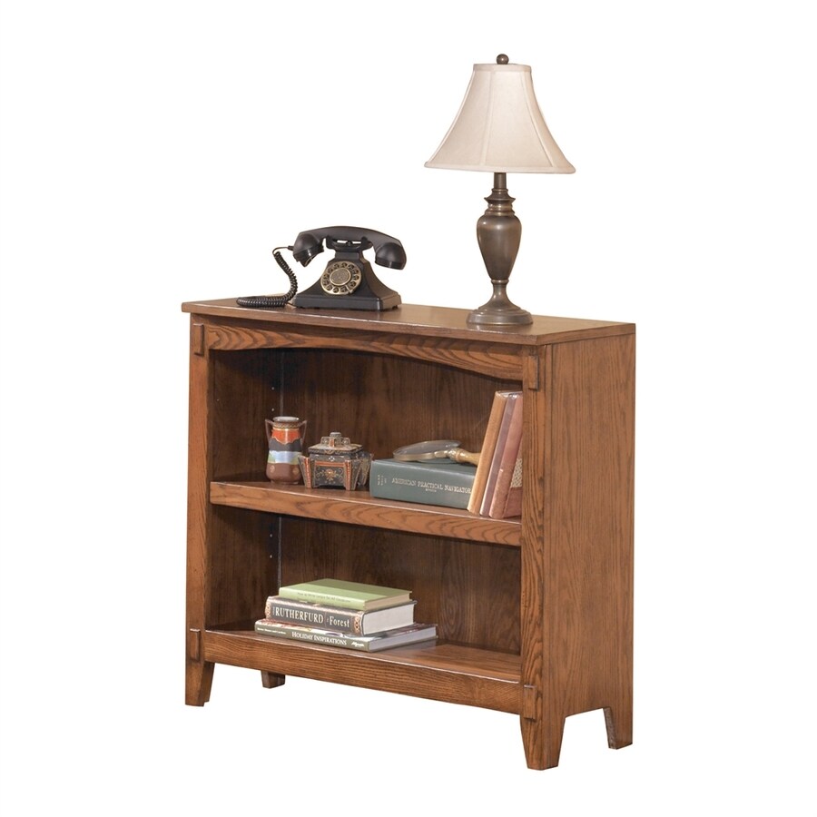 Signature Design by Ashley Cross Island Medium Brown Oak Wood 2Shelf
