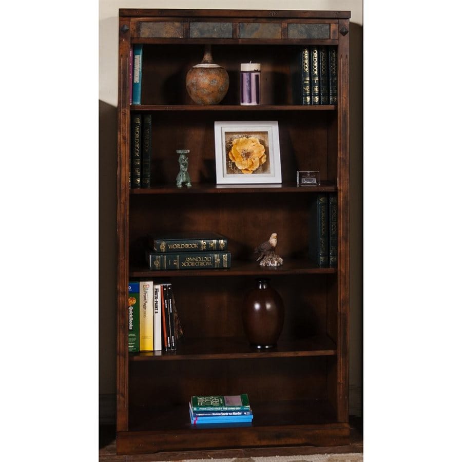 Sunny Designs Santa Fe Dark Chocolate Wood 5-Shelf Bookcase at Lowes.com