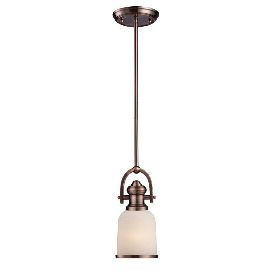 Westmore Lighting Crocker 5 In Antique Copper Barn Mini Bell Led