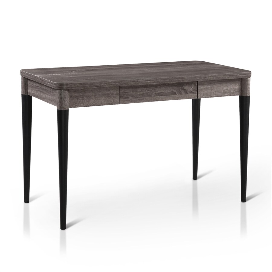 Enitial Lab Transitional Dark Gray Writing Desk at Lowes.com
