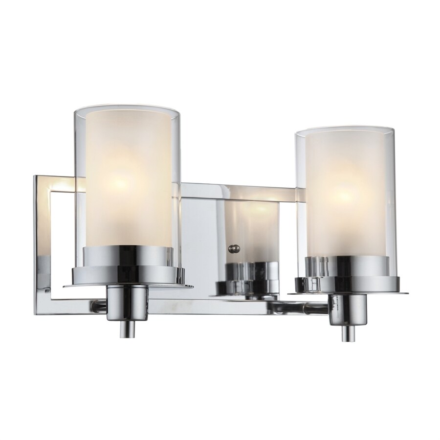 Hardware House Avalon 2 Light 14 25 In Chrome Cylinder Vanity Hardware House Avalon 2 Light 14 25 In Chrome Cylinder Vanity