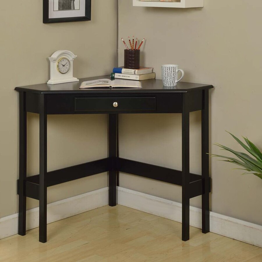 KB Furniture Transitional Black Corner Desk at Lowes.com