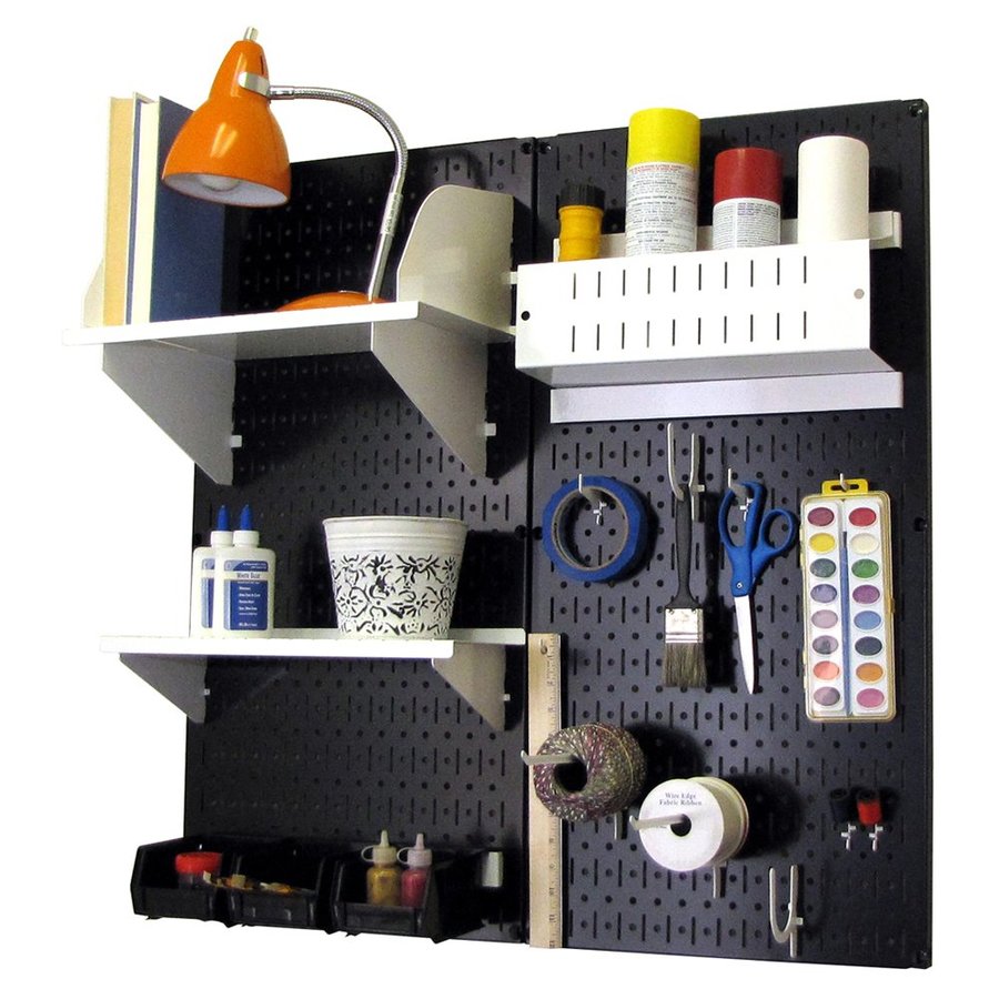 Wall Control 18Piece Steel Pegboard Multitool Rack (Actual 32in x 32in) in the Pegboard