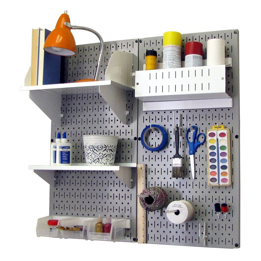 Wall Control 18Piece Steel Pegboard Multitool Rack (Actual 32in x 32in) in the Pegboard