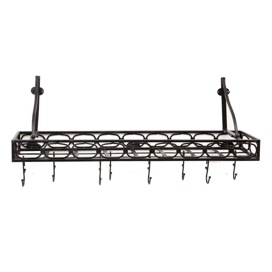 Old Dutch 36.25in x 9in Matte Black Pot Rack in the Pot Racks