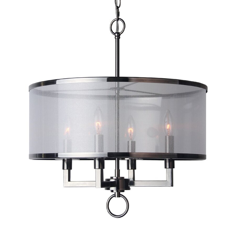 Woodbridge Lighting Jamison 4Light Antique Nickel Transitional Drum