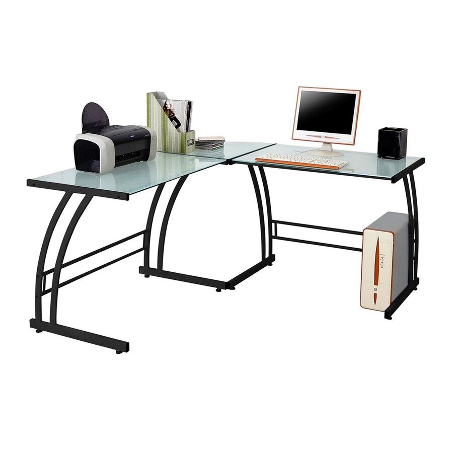 Lumisource Contemporary Clear Computer Desk At Lowes Com