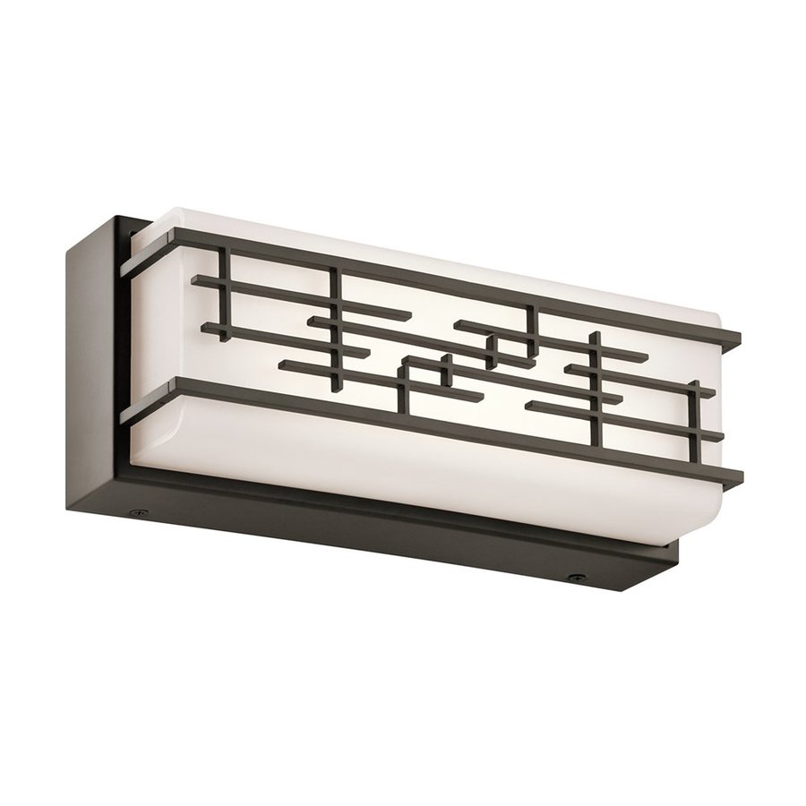 Shop Kichler Zolon 1-Light 5-in Olde Bronze Rectangle LED Vanity Light Bar at Lowes.com