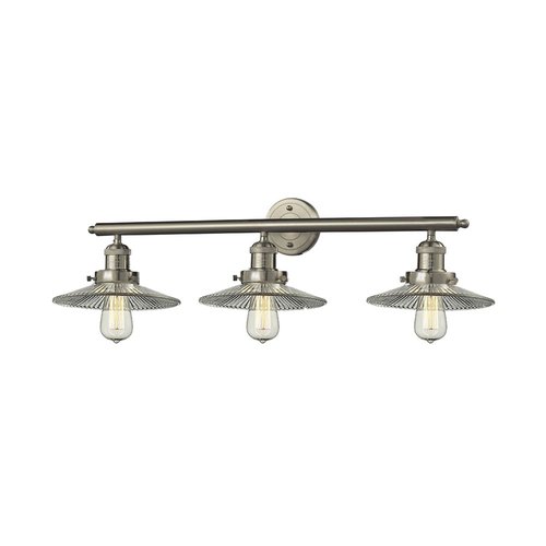 Innovations Lighting 3-Light 32-in Satin Nickel Warehouse ...