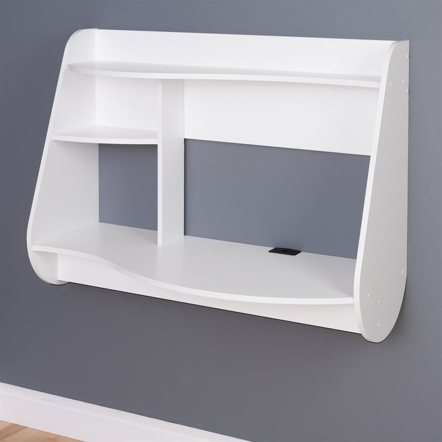 Prepac Furniture Contemporary White Floating Desk At Com Prepac Furniture Contemporary White Floating Desk