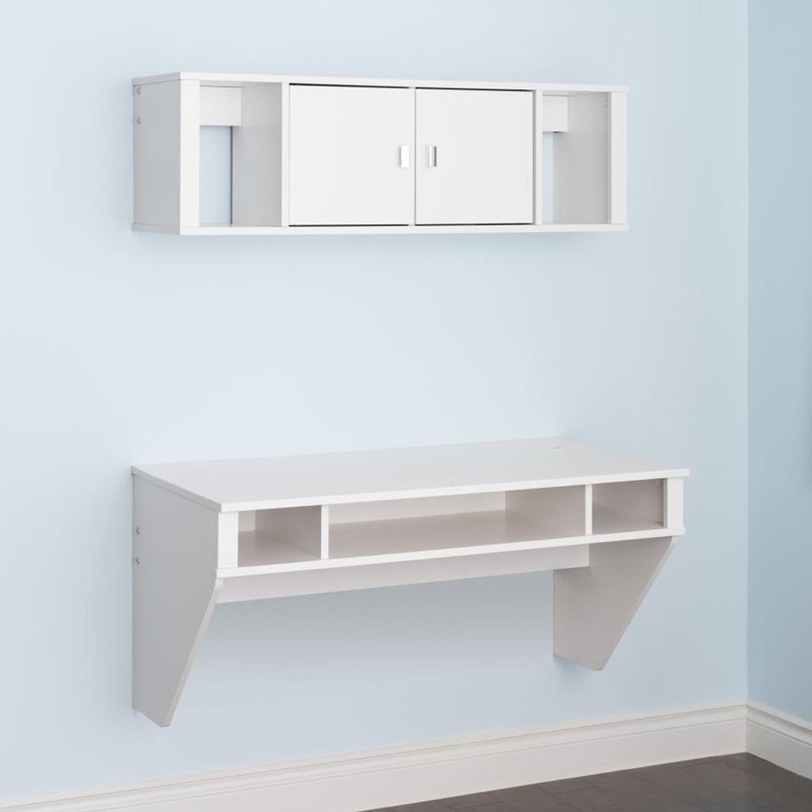 Prepac Furniture Contemporary White Floating Desk At Com Prepac Furniture Contemporary White Floating Desk