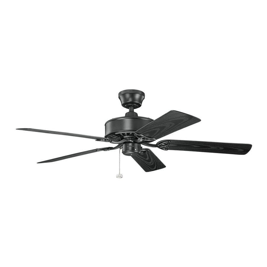 Kichler 52 In Satin Black Indoor Outdoor Ceiling Fan Energy Kichler 52 In Satin Black Indoor Outdoor Ceiling Fan Energy Star