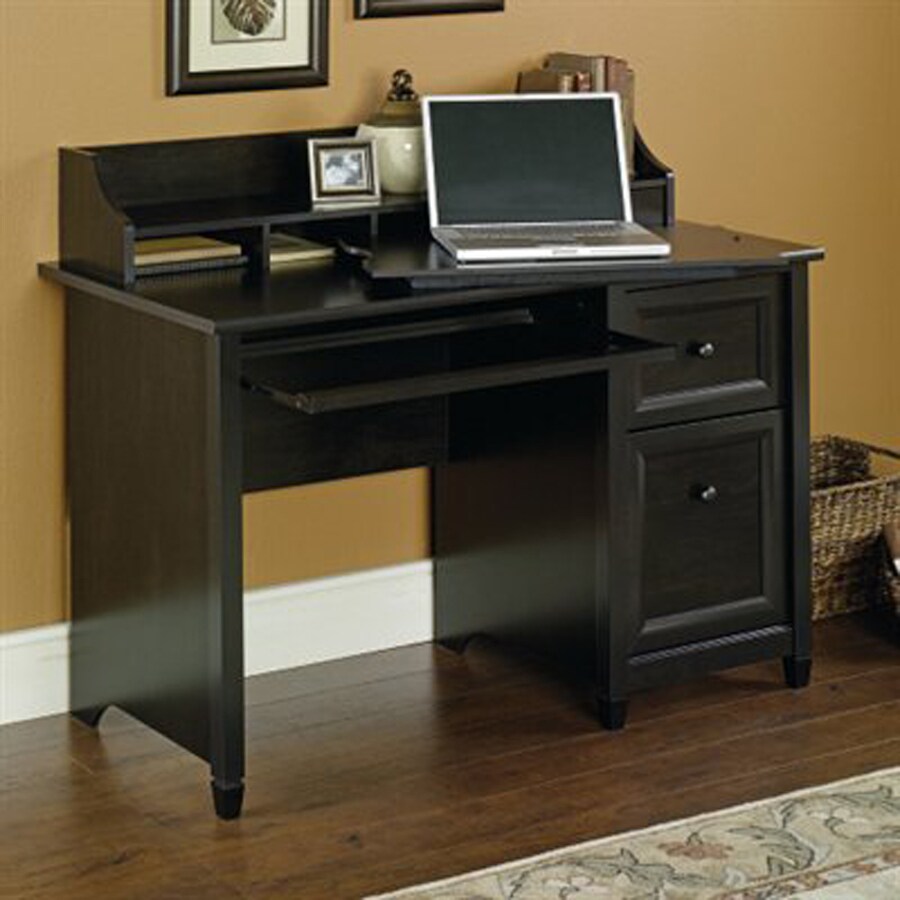 Sauder Edge Water Transitional Estate Black Computer Desk in the Desks ...