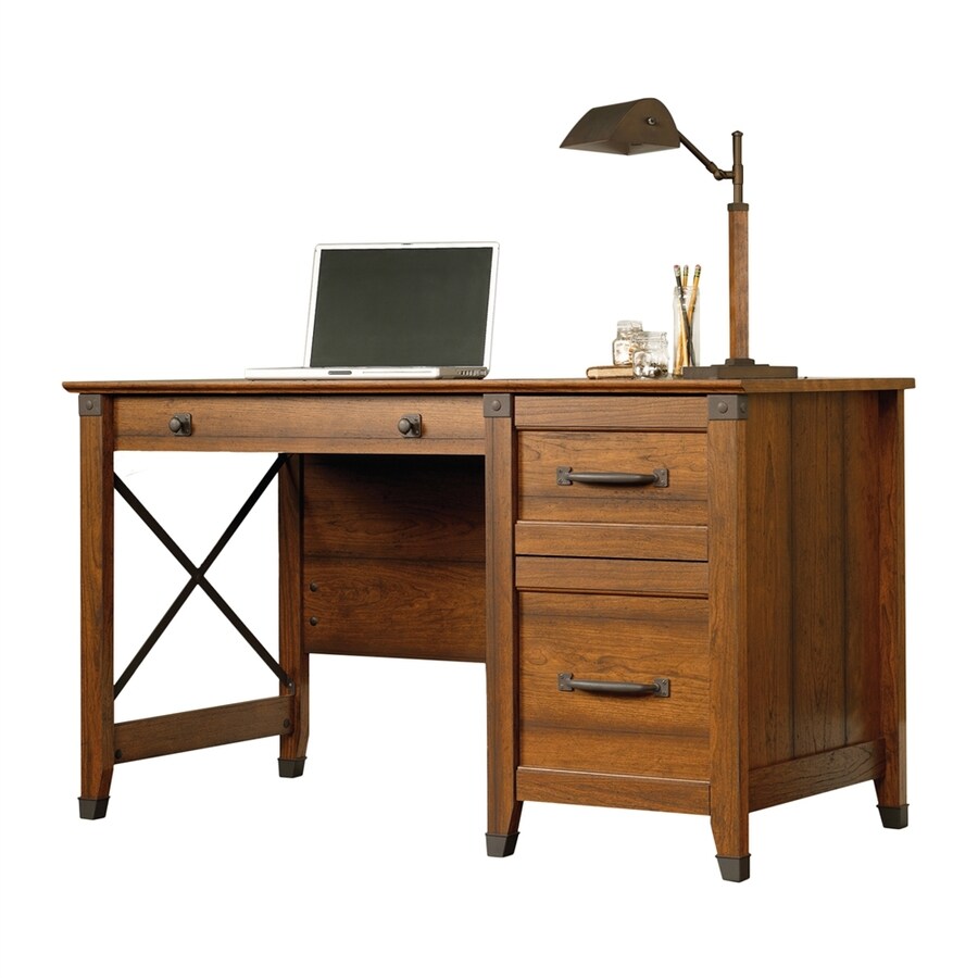 Sauder Carson Forge Transitional Washington Cherry Writing Desk at