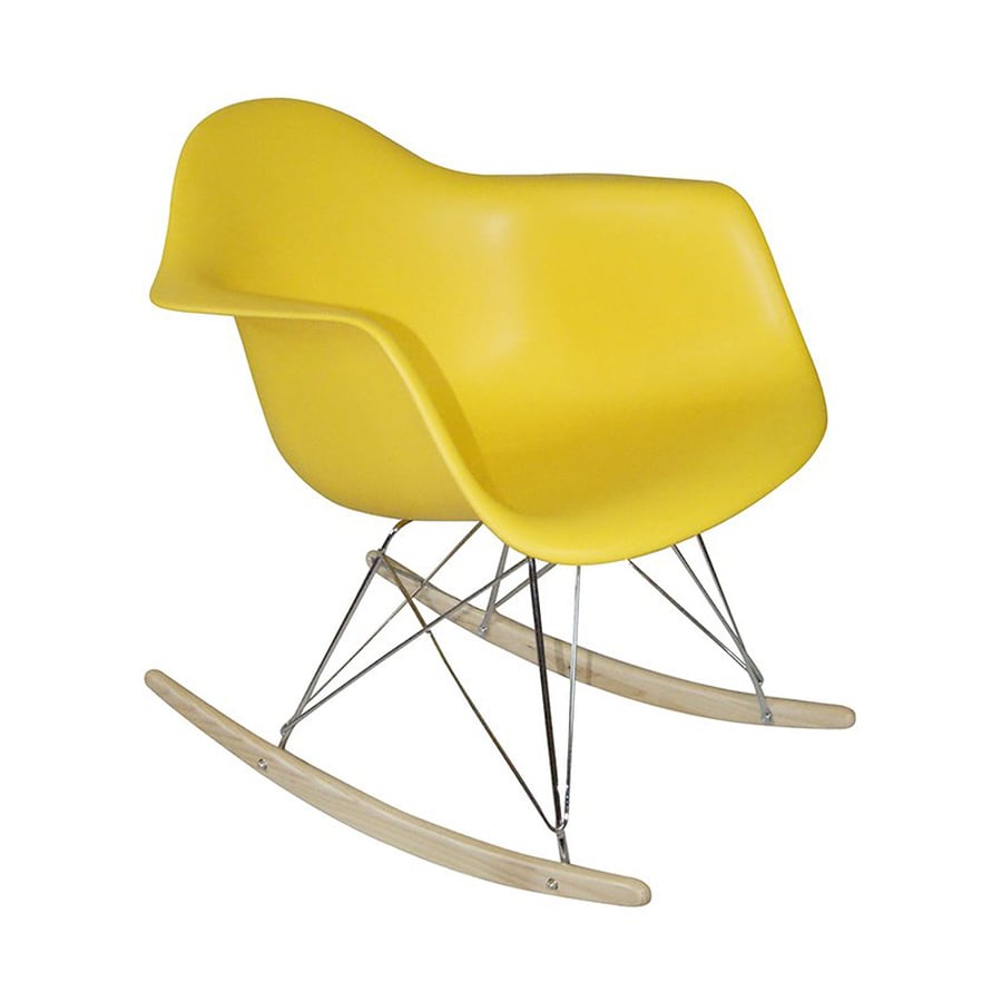 Mod Made Paris Modern Yellow Rocking Chair at Lowes.com