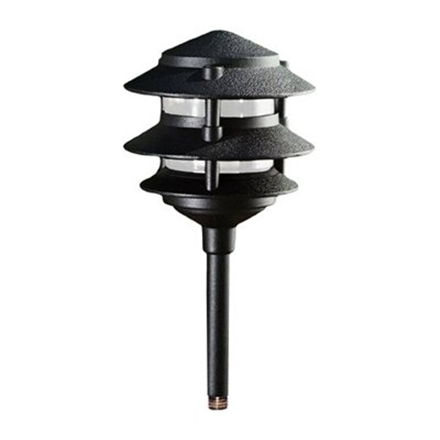 Dabmar Lighting 20-Watt Black Low Voltage Hardwired Halogen Path Light ...