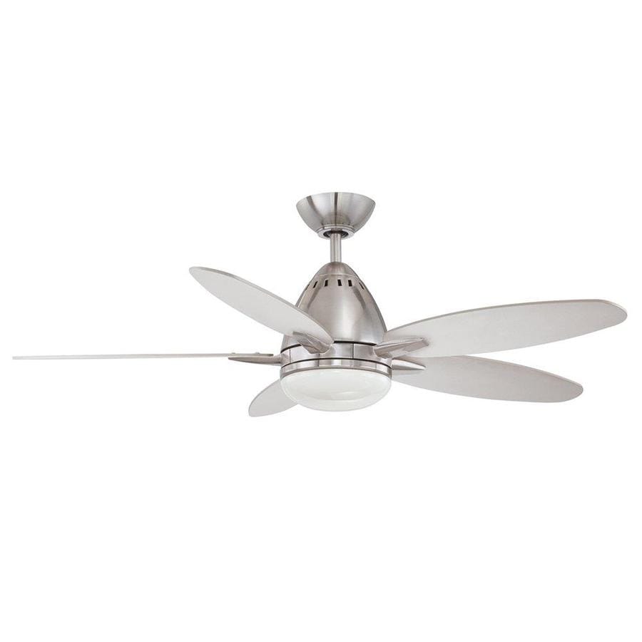 Kendal Lighting 44 In Satin Nickel Indoor Downrod Mount Ceiling Kendal Lighting 44 In Satin Nickel Indoor Downrod Mount Ceiling Fan With Light Kit And