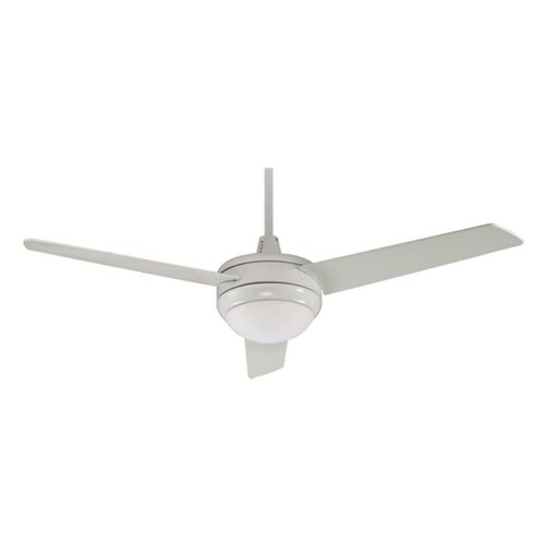 Contempo I 50 In White Led Indoor Downrod Ceiling Fan With Light Kit And Remote 3 Blade Energy Star