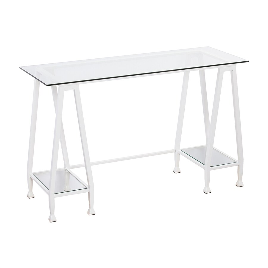 Boston Loft Furnishings Lea Contemporary Clear Glass Writing Boston Loft Furnishings Lea Contemporary Clear Glass Writing Desk
