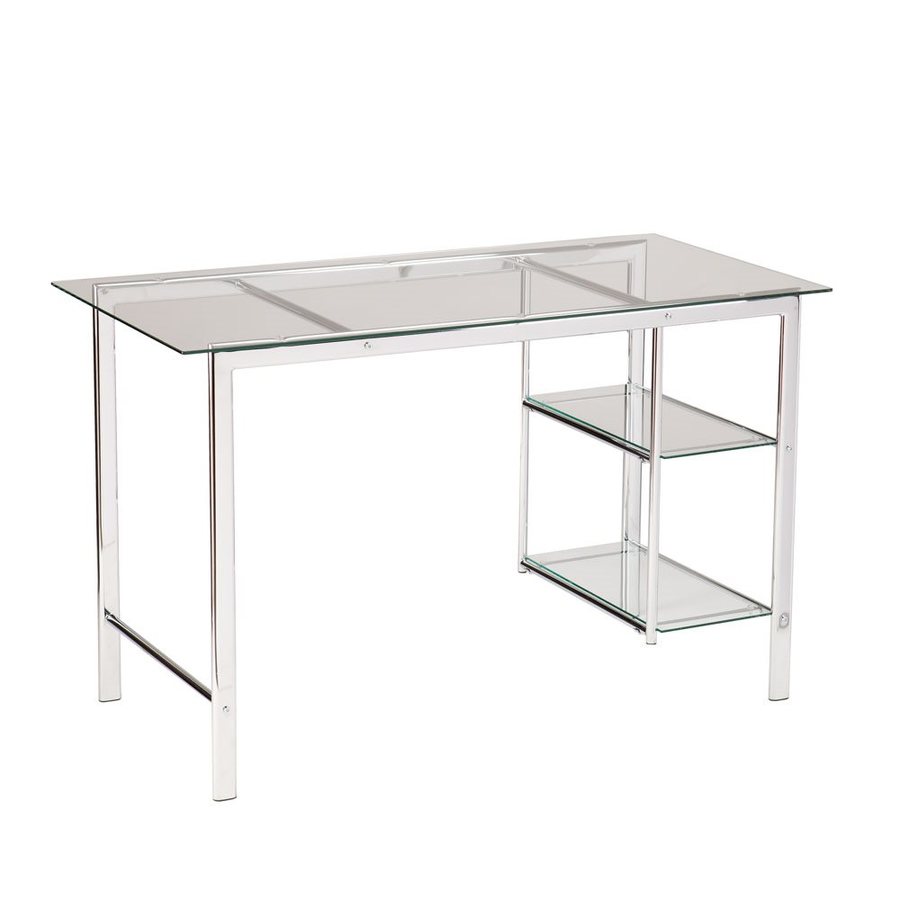 Boston Loft Furnishings Christoff Contemporary Clear Glass Boston Loft Furnishings Christoff Contemporary Clear Glass Writing Desk