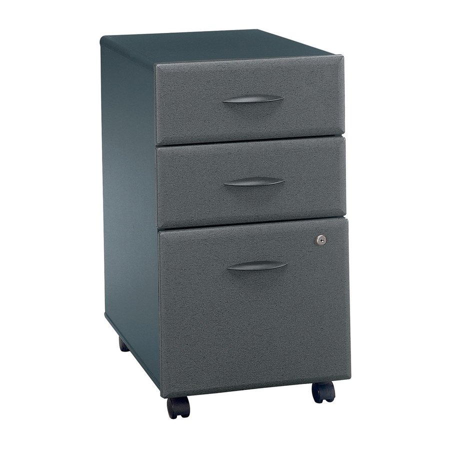 Bush Business Furniture Series A Slate 3 Drawer Mobile File Bush Business Furniture Series A Slate 3 Drawer Mobile File Cabinet