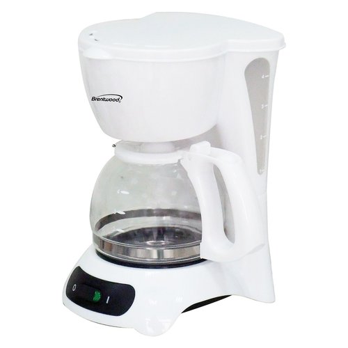 Brentwood Appliances 4Cup White Coffee Maker at