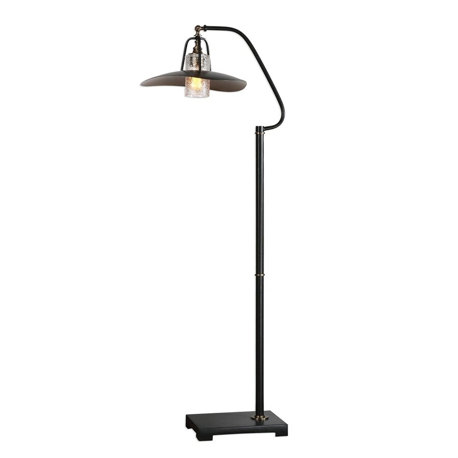 Global Direct Arkutino 61in Aged Black Iron Foot Switch Arc Floor Lamp