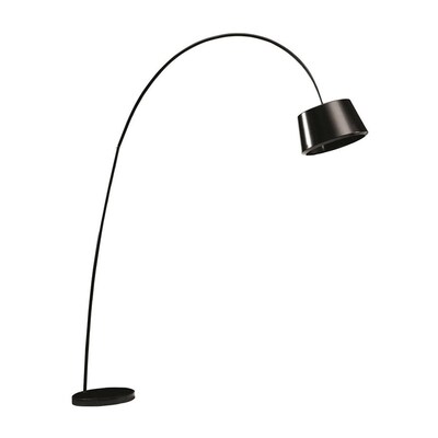 Fine Mod Imports Estal 70 In Black Arc Floor Lamp With Metal Shade
