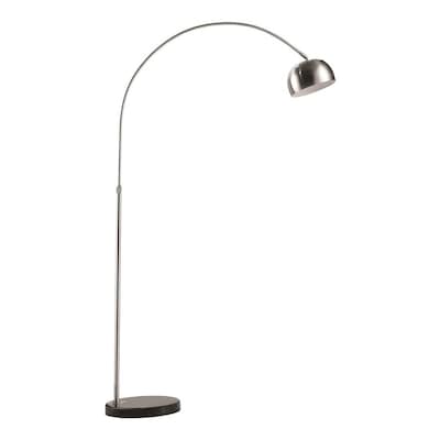 Fine Mod Imports Arco Coster 66 In Stainless Steel Arc Floor Lamp