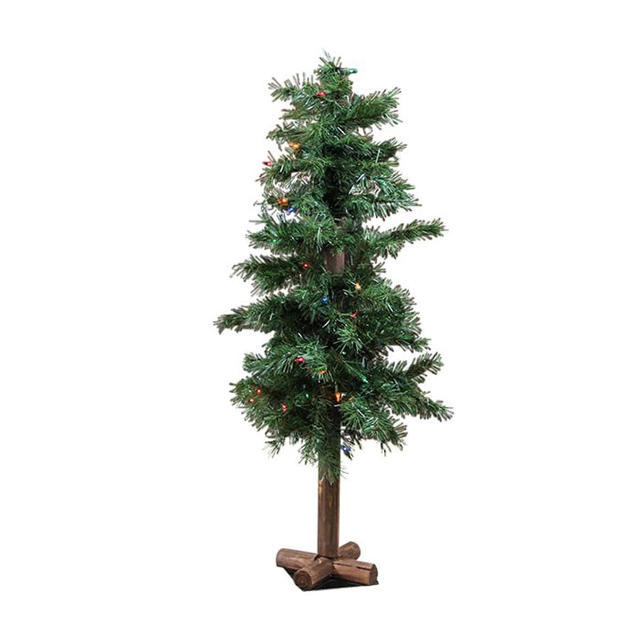 Northlight 3ft Prelit Alpine Slim Artificial Christmas Tree with 50