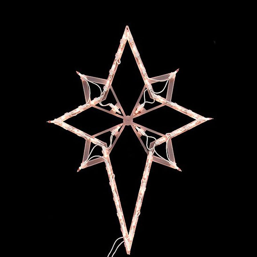 Northlight 22in Hanging Bethlehem Star Window Cling with White