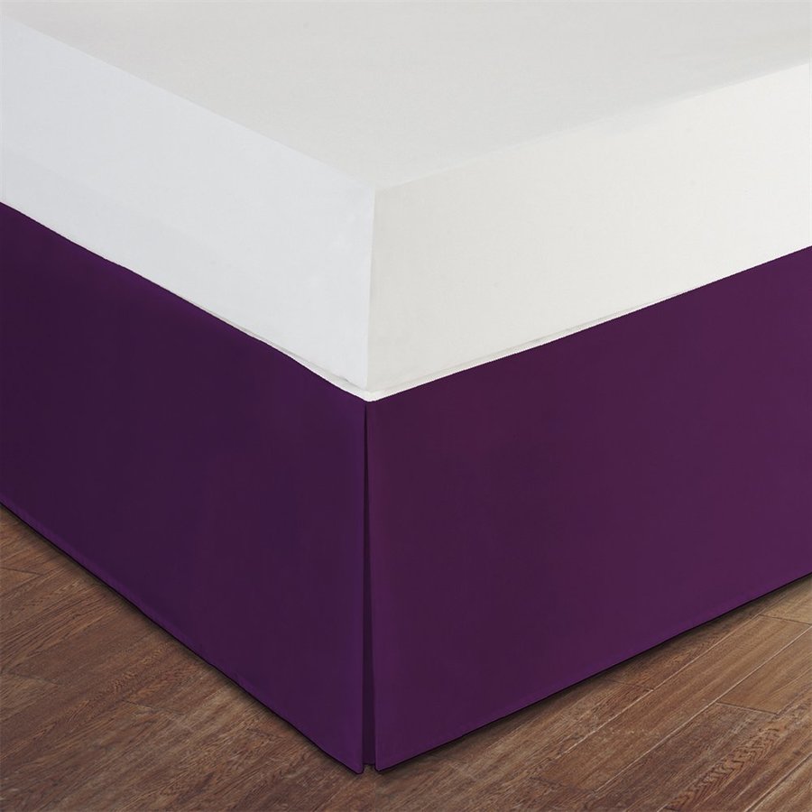 Levinsohn Textile Company Lux Hotel Purple Twin 14 In Bed Skirt At Levinsohn Textile Company Lux Hotel Purple Twin 14 In Bed Skirt