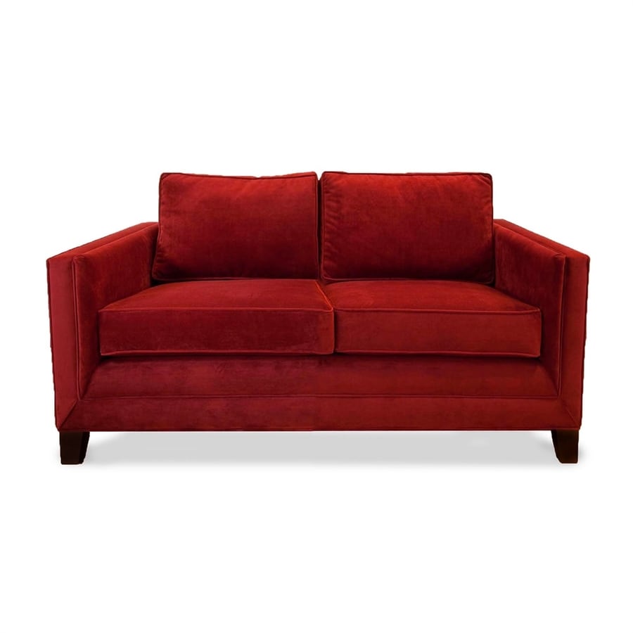 South Cone Home Cannes Red Velvet Loveseat at Lowes.com