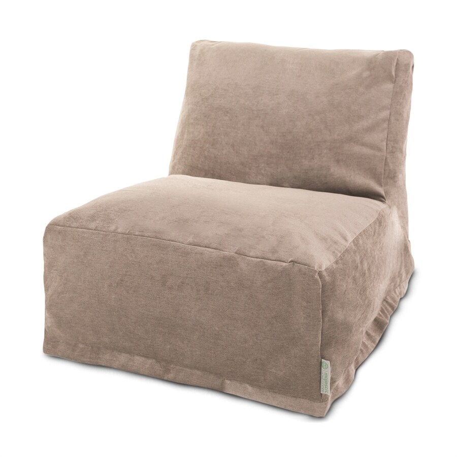 Majestic Home Goods Villa Pearl Microsuede Ottoman in the Indoor