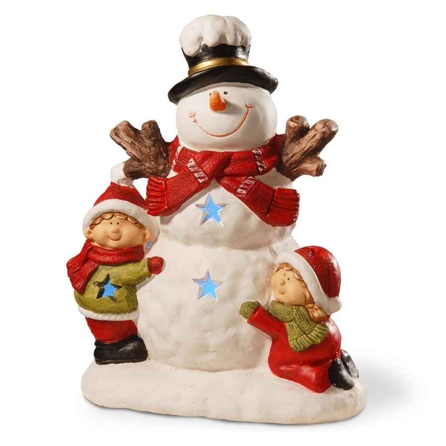 National Tree Company Lighted Snowman Figurine at Lowes.com