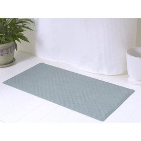 Bathroom Rugs Shower Mats At Lowes Carnation Home Fashions 28 In X 16 Sage Rubber Bath Mat