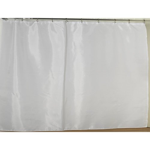 Carnation Home Fashions Polyester White Solid Shower Liner 72in x 108
