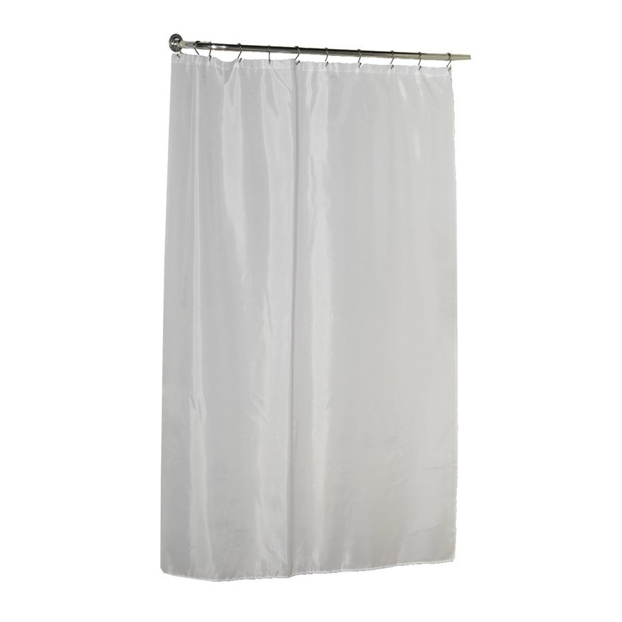 Carnation Home Fashions Polyester White Solid Shower Liner 84in x 70