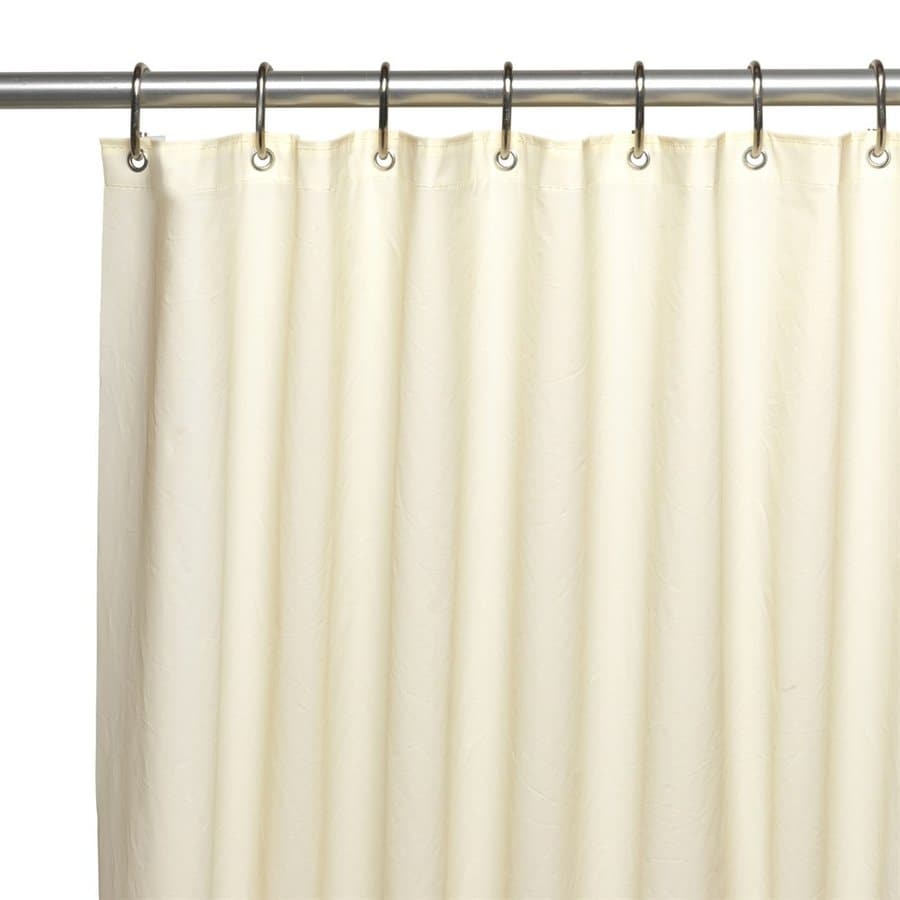 Carnation Home Fashions Eva/Peva Ivory Solid Shower Liner 84-in x 72-in ...