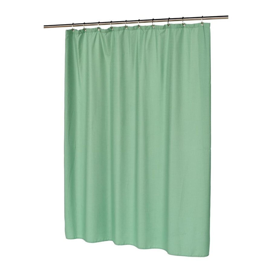 Carnation Home Fashions Polyester Sage Solid Shower Curtain 72-in x 70 ...