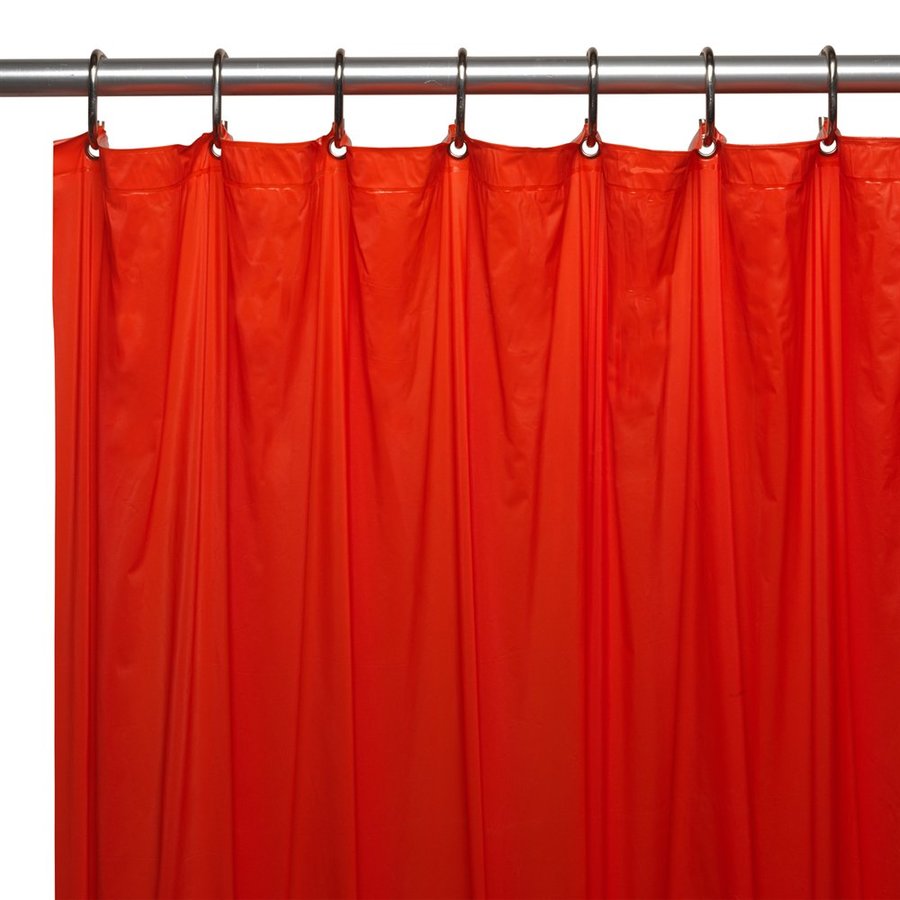 Carnation Home Fashions Vinyl Red Solid Shower Liner 72 In X Carnation Home Fashions Vinyl Red Solid Shower Liner 72 In X