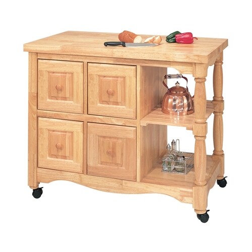Sunset Trading Brown Casual Kitchen Island at