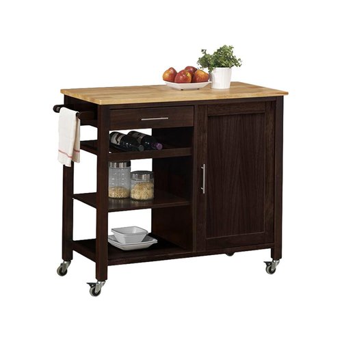 4D Concepts Brown Farmhouse Kitchen Islands at