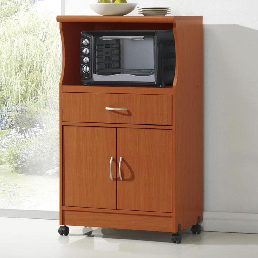 Hodedah Brown Microwave Cart at Lowes.com