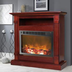 Duraflame 45 In W 5200 Btu Aged Coffee Mdf Flat Wall