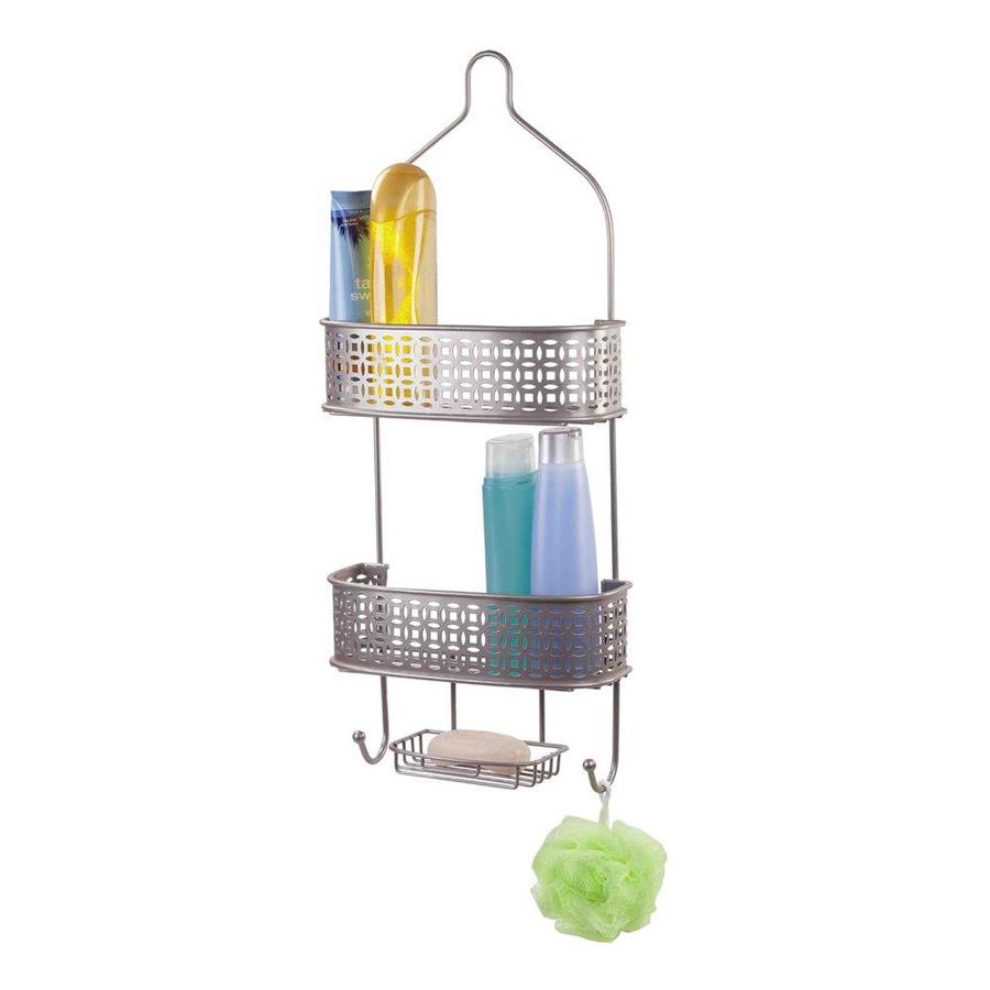 Home Basics 26in H Over The Showerhead Steel Satin Nickel Hanging