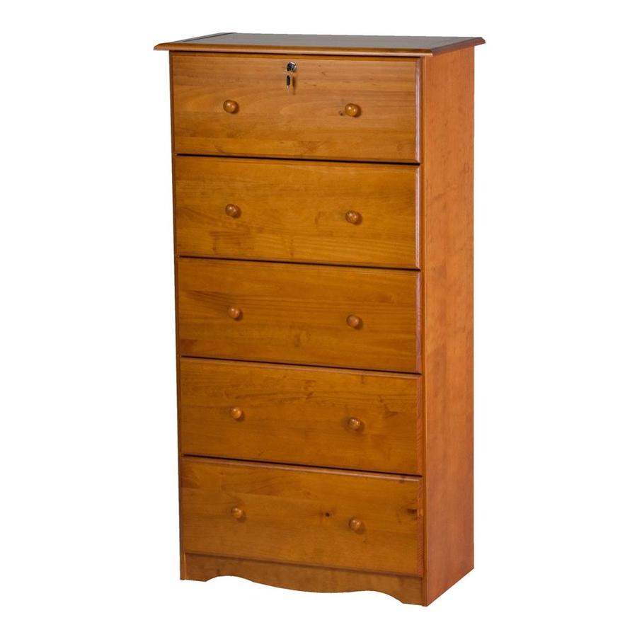 Palace Imports Honey Pine 5Drawer Chest at