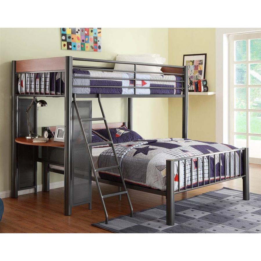 Homelegance Division Light Graphite Twin Over Full Bunk Bed At Com Homelegance Division Light Graphite Twin Over Full Bunk Bed